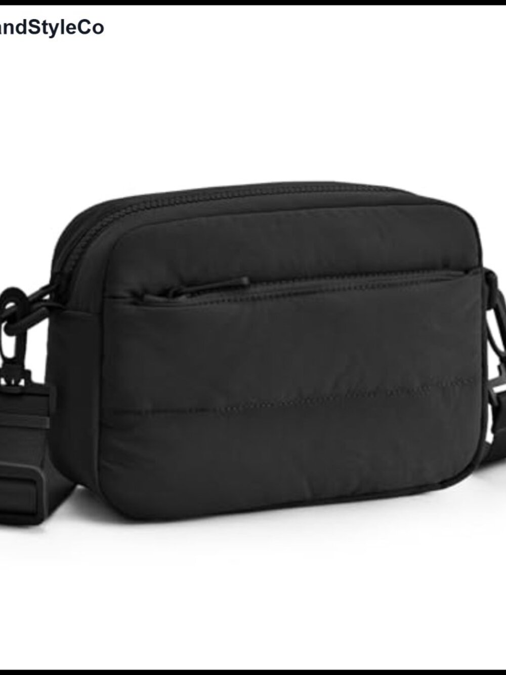 Puffy Nylon Crossbody Bag for Women RFID Blocking Multi-Pocket Travel Purse